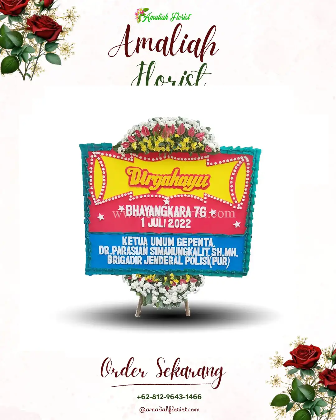 Papan Bunga HUT Ulang Tahun Dukuh Kupang